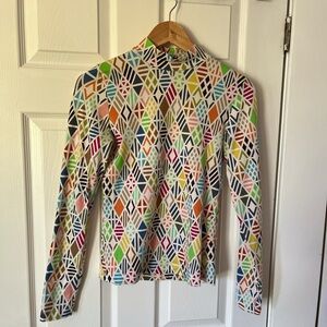 Colorful Geometric Long Sleeve Top